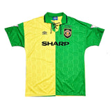 1994 MANCHESTER UNITED KANCHELSKIS #14 *MATCH PREPARED *COCA-COLA CUP FINAL* HOME SHIRT (XL) UMBRO