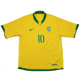 2006/07 Brazil Ronaldinho #10 Home Shirt (L) Nike