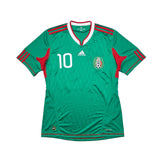 2010 MEXICO C.BLANCO #10 HOME SHIRT (M) ADIDAS