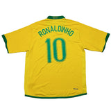2006/07 Brazil Ronaldinho #10 Home Shirt (L) Nike