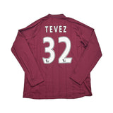 2012/13 Manchester City Tevez #32 L/S Away Shirt (XL) Umbro