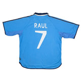 1999/00 REAL MADRID RAUL #7 THIRD SHIRT (XL) ADIDAS