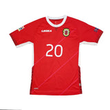 2018/20 GIBRALTAR BRITTO #20 *MATCH ISSUE* HOME SHIRT (M) LEGEA