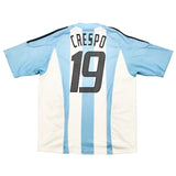 2002/04 Argentina Crespo #19 Home Shirt (L) Adidas