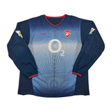 2002/04 Arsenal Bergkamp #10 L/S Away Shirt (XL) Nike