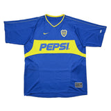 2003/04 BOCA JUNIORS 'PENTACAMPEON' #03 HOME SHIRT (M) NIKE