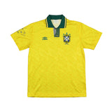 1991/93 BRAZIL HOME SHIRT (L) UMBRO