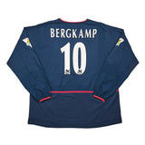 2002/04 Arsenal Bergkamp #10 L/S Away Shirt (XL) Nike