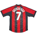 1998/99 AC MILAN SHEVCHENKO #7 HOME SHIRT (M) ADIDAS