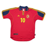 2000/02 Spain Raul #10 Home Shirt (M) Adidas