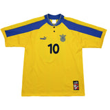 1998/00 UKRAINE SHEVCHENKO #10 HOME SHIRT (L) PUMA