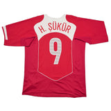 2004/06 TURKEY H SUKER #9 HOME SHIRT (L) NIKE