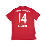 2016/17 BAYERN MUNICH ALONSO #14 HOME SHIRT (L) ADIDAS