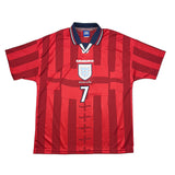 1997/99 ENGLAND BECKHAM #7 AWAY SHIRT (L) UMBRO