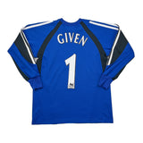 2003/04 NEWCASTLE UNITED GIVEN #1 GK SHIRT (M.KIDS) ADIDAS