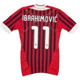 2011/12 AC MILAN IBRAHIMOVIC #11 *PLAYER ISSUE* HOME SHIRT (M) ADIDAS