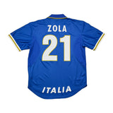 1996/97 Italy Zola #21 Home Shirt (L) Nike