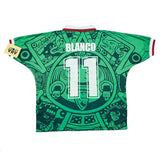 1998 Mexico Blanco #11 *Reissue* World Cup Edition Home (Multiple) ABA Sport
