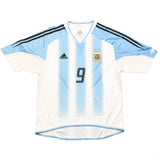 2004/05 ARGENTINA SAVIOLA #9 HOME SHIRT (L) ADIDAS