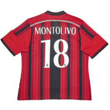 2014/15 AC MILAN MONTOLIVO #18 HOME SHIRT (XL) ADIDAS