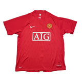2007/09 MANCHESTER UNITED RONALDO #7 HOME SHIRT (L) NIKE