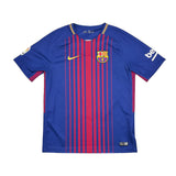 2017/18 BARCELONA SUAREZ #9 HOME SHIRT (M) NIKE