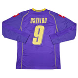 2008/09 FIORENTINA OSVALDO #9 *MATCH ISSUE* L/S HOME SHIRT (XL) LOTTO