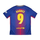 2017/18 BARCELONA SUAREZ #9 HOME SHIRT (M) NIKE