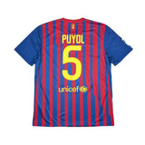 2011/12 BARCELONA PUYOL #5 HOME SHIRT (L) NIKE