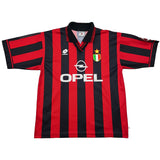 1996/97 AC MILAN MALDINI #3 HOME SHIRT (M) LOTTO
