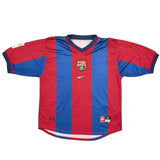 1998/99 BARCELONA LUIS ENRIQUE #21 HOME SHIRT (M) NIKE