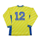 1989/90 SOUTHEND #12 L/S *MATCH WORN* AWAY SHIRT (M) SPALL