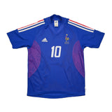 2002/04 FRANCE ZIDANE #10 HOME SHIRT (S) ADIDAS
