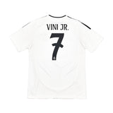 2024/25 REAL MADRID VINI JR #7 HOME SHIRT (M) ADIDAS