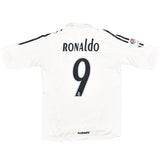 2005/06 REAL MADRID RONALDO #9 HOME SHIRT (M) ADIDAS