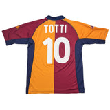 2001/02 ROMA TOTTI #10 EUROPEAN HOME SHIRT (L) KAPPA