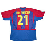 2002/03 BARCELONA LUIS ENRIQUE #21 HOME SHIRT (XL) NIKE