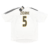 2004/05 REAL MADRID ZIDANE #5 *BNWT* HOME SHIRT (XL) ADIDAS