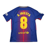 2017/18 BARCELONA A.INIESTA #8 HOME SHIRT (M) NIKE