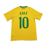 2010/11 BRAZIL KAKA #10 HOME SHIRT (M) NIKE