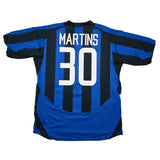 2003/04 Inter Milan Martins #30 Home Shirt (L) Nike