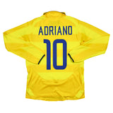 2003/04 INTER MILAN ADRIANO #10 L/S AWAY SHIRT (S) NIKE