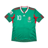 2010 MEXICO C.BLANCO #10 HOME SHIRT (M) ADIDAS