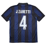 2013/14 INTER MILAN J.ZANETTI #4 HOME SHIRT (M) NIKE