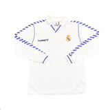 1989/90 REAL MADRID L/S HOME SHIRT (XL) HUMMEL