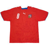 2006/08 CZECH REPUBLIC POBORSKY #8 HOME SHIRT (L) PUMA