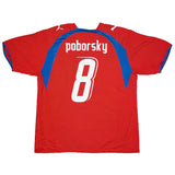 2006/08 CZECH REPUBLIC POBORSKY #8 HOME SHIRT (L) PUMA