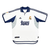 2000/01 REAL MADRID FIGO #10 HOME SHIRT (M) ADIDAS