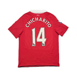 2010/11 MANCHESTER UNITED CHICHARITO #14 HOME SHIRT (L) NIKE