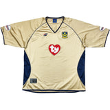 2002/03 PORTSMOUTH TAVLARDIS #22 *MATCH ISSUE vs MANCHESTER UNITED* AWAY SHIRT (XL) OM